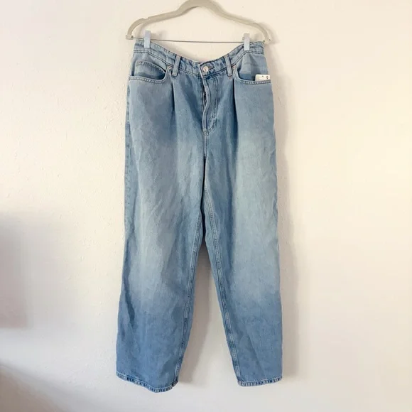 FREE PEOPLE GUESSING GAME RELAXED TROUSER JEANS NWT - Picture 4 of 12